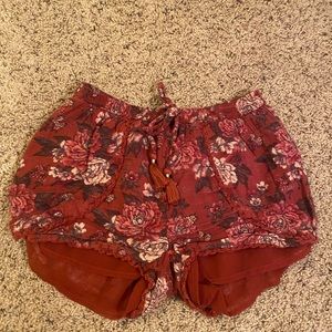 american eagle floral shorts